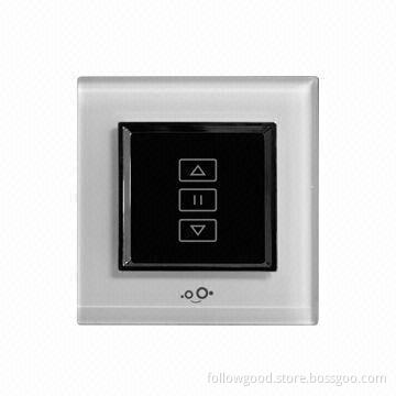 Crystal Tempered Glass Intelligent Touch Dimmer Switch, Suitable for Z-wave Smart Home System